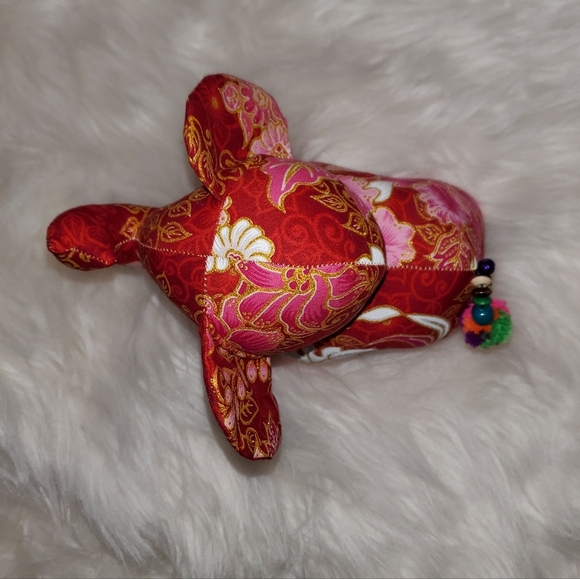 Fabric Stuffed Elephant Decor - Picture 4 of 7